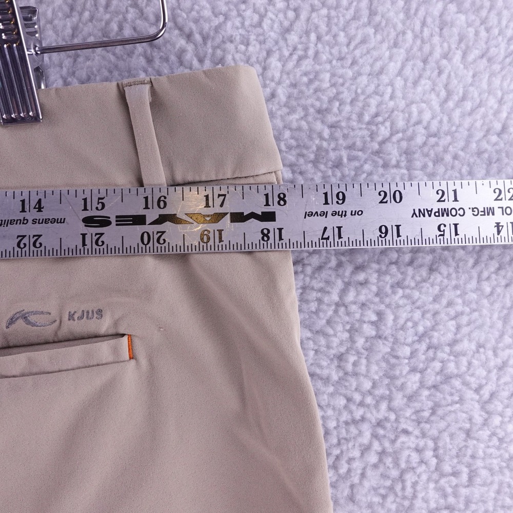 KJUS Men Iver Shorts 10 Inch Golf Khaki Tan Size 36 MG20-J08 Stretch Performance - Picture 5 of 7
